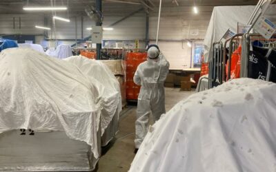 Nettoyage d’une blanchisserie industrielle